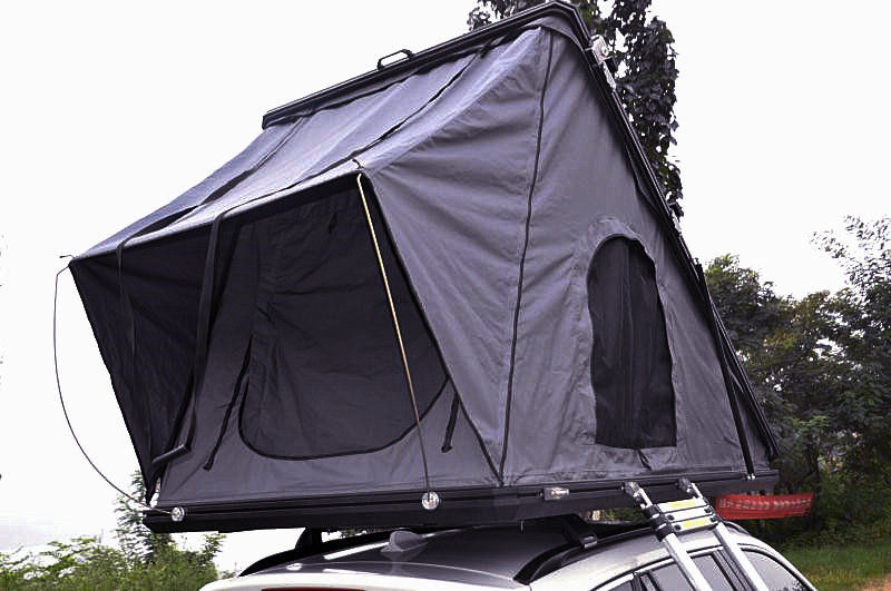 Barraca superior de acampamento Shell 125cm da família do telhado 4x4 duro de SUV com escada telescópica