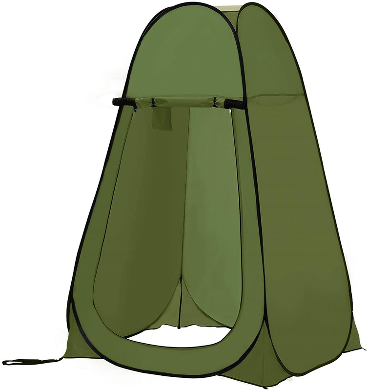 PNF que veste acima o abrigo de acampamento em mudança da privacidade exterior