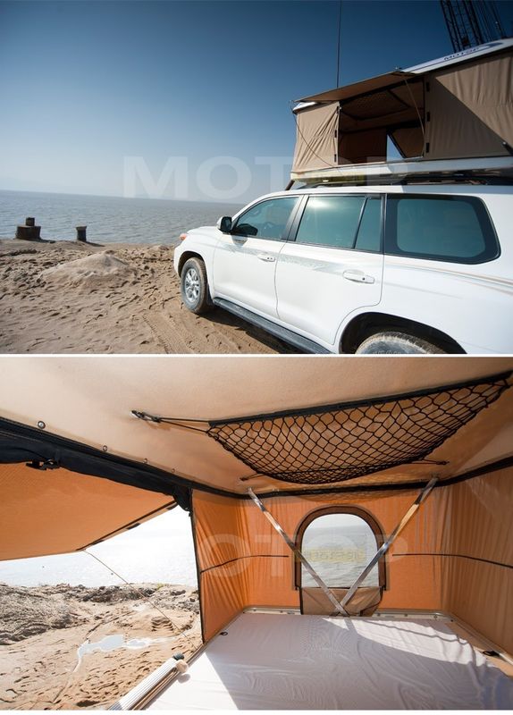 Barraca dura da parte superior do telhado da caixa do automóvel, barraca de acampamento dura de Shell da dupla camada