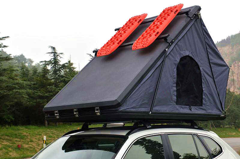 Barraca superior de acampamento Shell 125cm da família do telhado 4x4 duro de SUV com escada telescópica